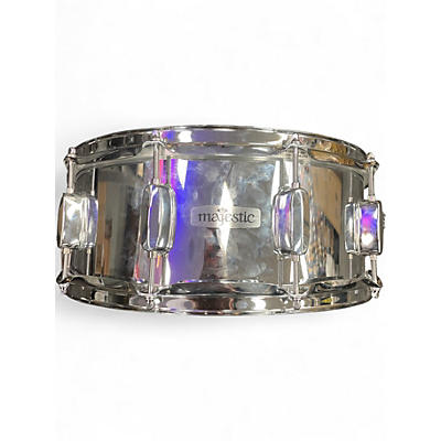 Used Majestic 14in STEEL SNARE  CHROME Drum