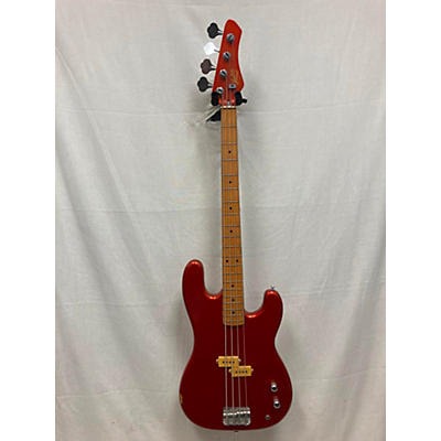 Mako Used Mako LPB-1 Orange Electric Bass Guitar