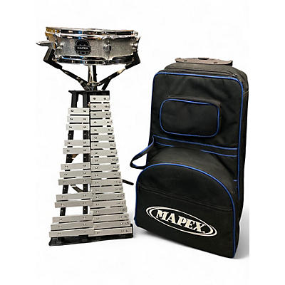 Used Mapex 13in PERCUSSION SET Silver Drum