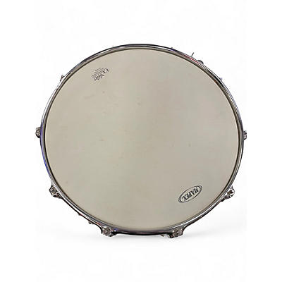 Used Mapex 14X6  STEEL SNARE Metallic Silver Drum