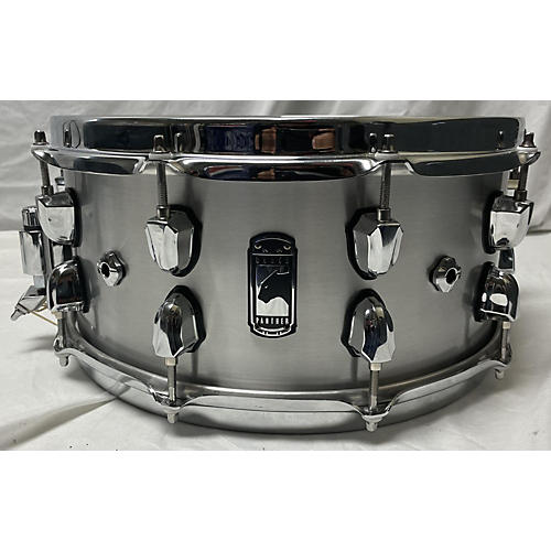 Mapex Used Mapex 14X6.5 Black Panther Atomizer Snare 14 X 6.5 Drum Brushed Metal brushed metal 213