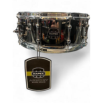 Used Mapex 14in Armory Tomahawk Black Chrome Drum