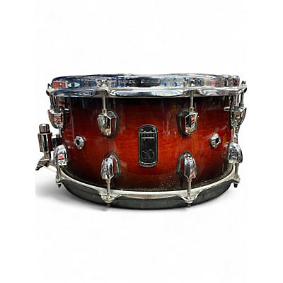Used Mapex 14in BLACK PANTHER SOLIDUS Red to Black Burst Drum