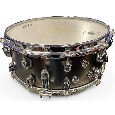 Used Mapex 14in Black Panther Wraith Black and Silver Drum