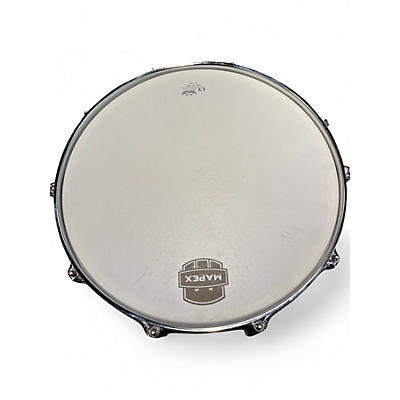 Used Mapex 14in STEEL SNARE Metallic Silver Drum