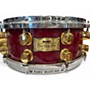 Used Mapex 14in orion classic series snare red Drum red 33