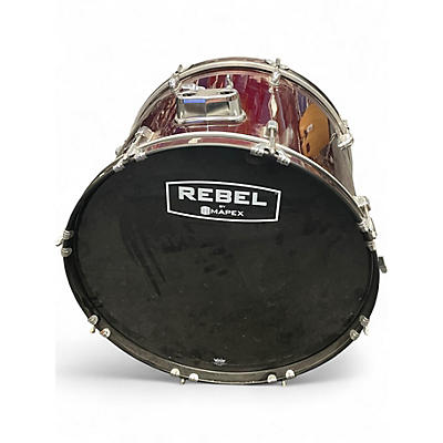 Used Mapex 22in REBEL Maroon Drum