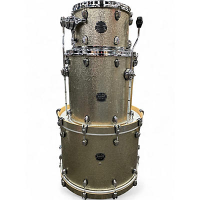 Used Mapex 3 Piece Saturn Standard Silver Sparkle Drum Kit