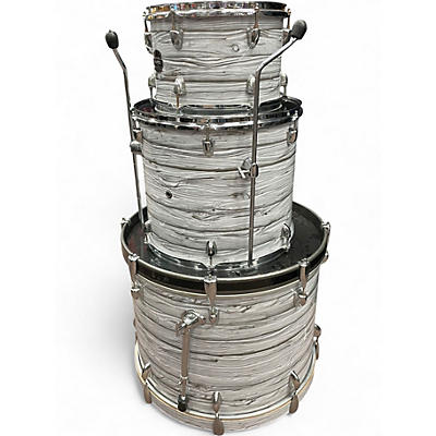 Used Mapex 3 Piece VENUS White Marble Drum Kit