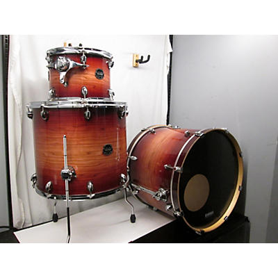 Mapex Used Mapex 3 piece Armory Studioease Redwood Burst Drum Kit