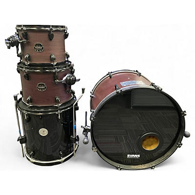 Used Mapex 4 Piece Armory Wine Red/Black Drum Kit