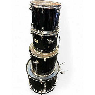 Used Mapex 4 Piece Horizon Gloss Black Drum Kit