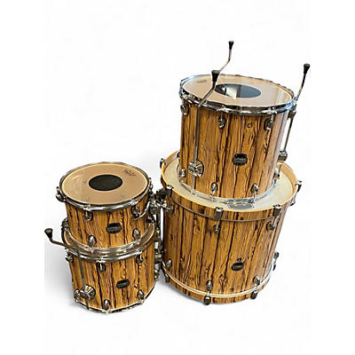 Used Mapex 4 Piece Limited Edition Mars Driftwood Chrome Drum Kit