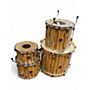 Used Mapex 4 Piece Limited Edition Mars Driftwood Chrome Drum Kit Driftwood Chrome