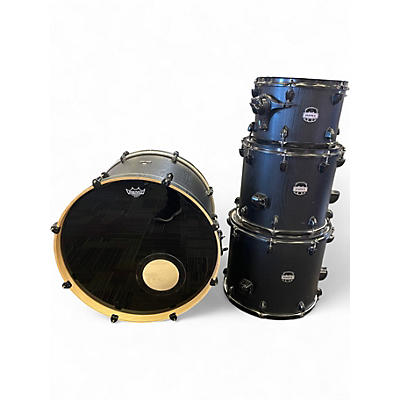 Used Mapex 4 Piece Mars Birch 5-Piece Special Edition Shell Pack  Black Drum Kit