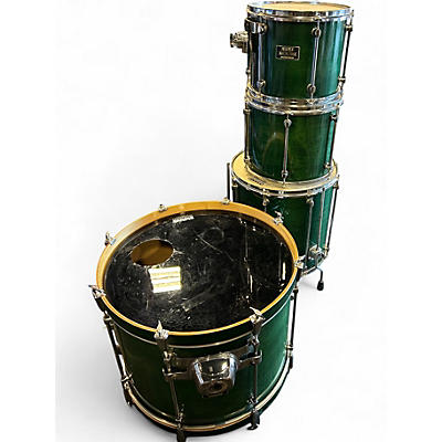 Used Mapex 4 Piece Mars Pro 4 Piece Kit Emerald Green Drum Kit