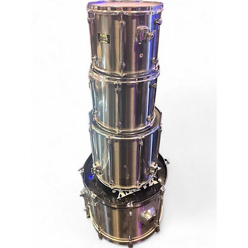 Used Mapex 4 Piece Mars Shell Pack Silver Drum Kit Silver