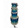 Used Mapex 4 Piece Meridian Birch Indigo Mist Drum Kit Indigo Mist