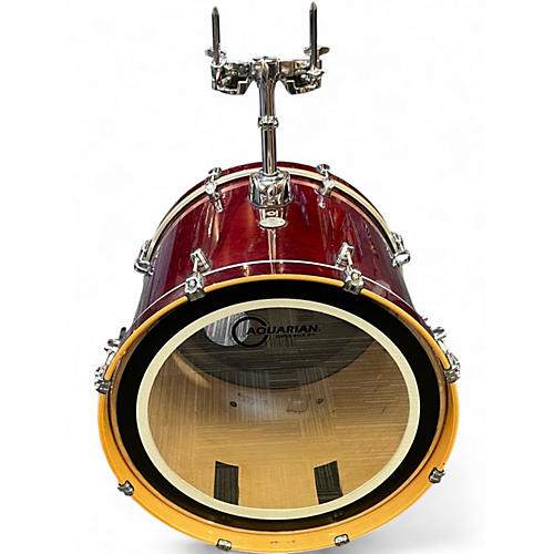 Used Mapex 4 Piece Meridian Crimson Red Burst Drum Kit Crimson Red Burst