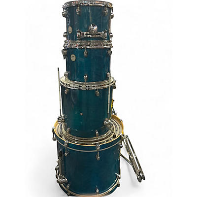 Used Mapex 4 Piece Meridian Teal Drum Kit