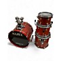 Used Mapex 4 Piece ORION CLASSIC SERIES TRANSPARENT RED Drum Kit TRANSPARENT RED