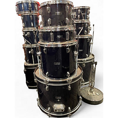 Used Mapex 4 Piece REBEL Black Drum Kit