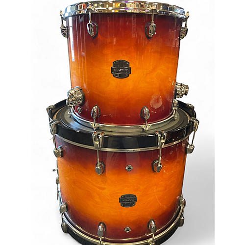 Used Mapex 4 Piece SATURN EVOLUTION FUSION 2 Tone Sunburst Drum Kit 2 Tone Sunburst