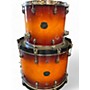 Used Mapex 4 Piece SATURN EVOLUTION FUSION 2 Tone Sunburst Drum Kit 2 Tone Sunburst