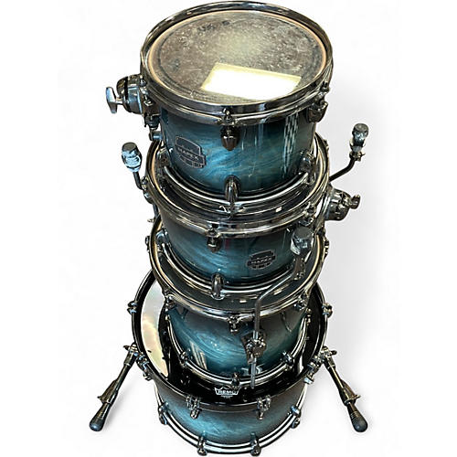 Used Mapex 4 Piece SATURN V  DEEP WATER BURL Drum Kit DEEP WATER BURL