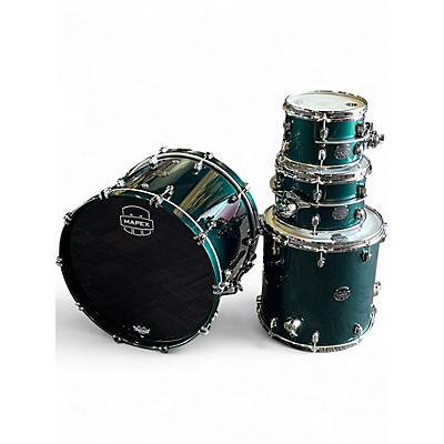 Used Mapex 4 Piece Saturn Evolution Brunswick Green Drum Kit