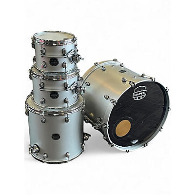 Used Mapex 4 Piece Saturn Evolution Hybrid Iridium Silver Drum Kit