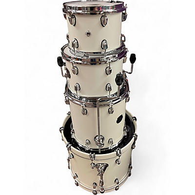 Used Mapex 4 Piece Saturn Fusion Satin White Drum Kit