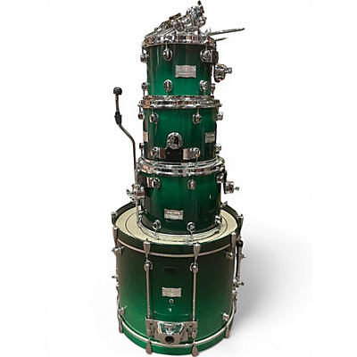 Used Mapex 4 Piece Saturn  Green Fade Drum Kit