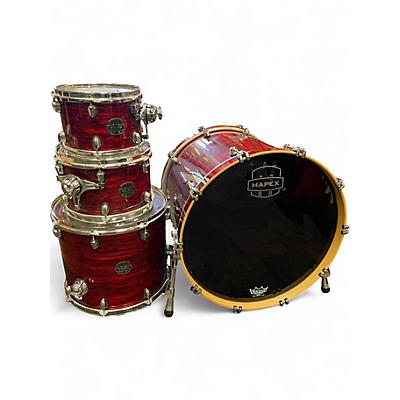 Used Mapex 4 Piece Saturn IV MH Red Strata Pearl Drum Kit