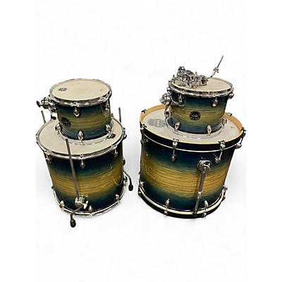Used Mapex 4 Piece Saturn IV Studioease Cerulean Blue Drum Kit