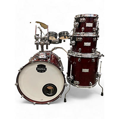 Used Mapex 4 Piece Saturn Standard Wine Red Drum Kit