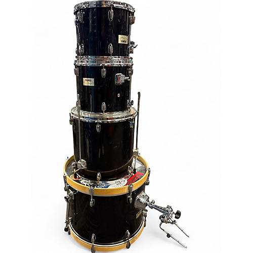 Used Mapex 4 Piece V Series  Gloss Black Drum Kit Gloss Black