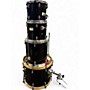 Used Mapex 4 Piece V Series  Gloss Black Drum Kit Gloss Black