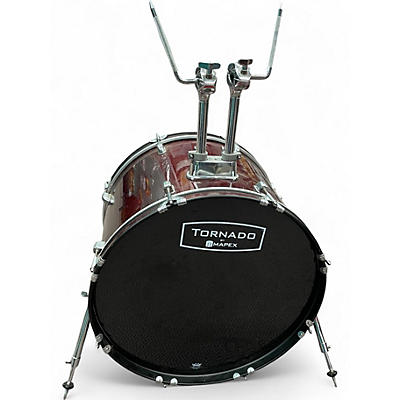 Used Mapex 4 Piece tornado Wine Red Drum Kit