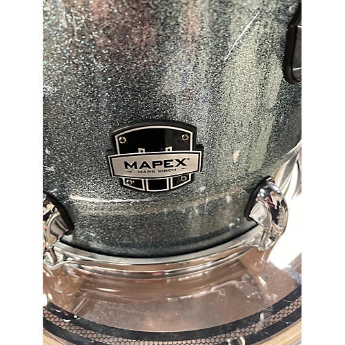 Mapex Used Mapex 4 piece Mars Birch Metallic Blue Drum Kit Metallic Blue