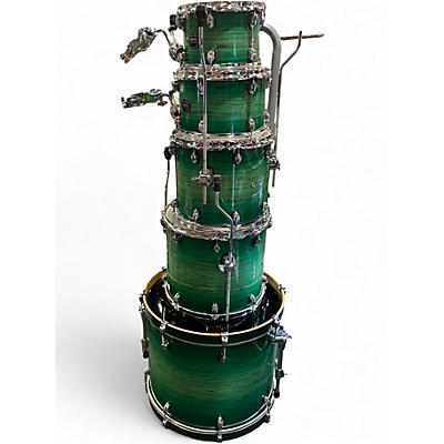 Used Mapex 5 Piece Armory Series Emerald Burst Drum Kit