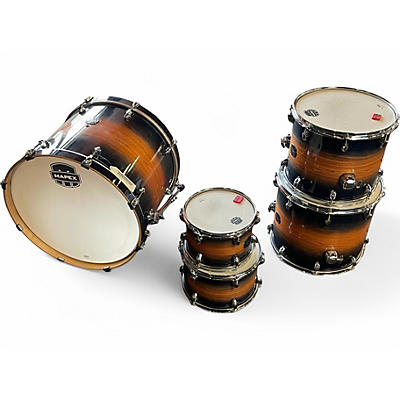 Used Mapex 5 Piece Armory Shell Pack Carribean Burst Drum Kit