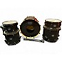 Used Mapex 5 Piece Mars Black Drum Kit Black