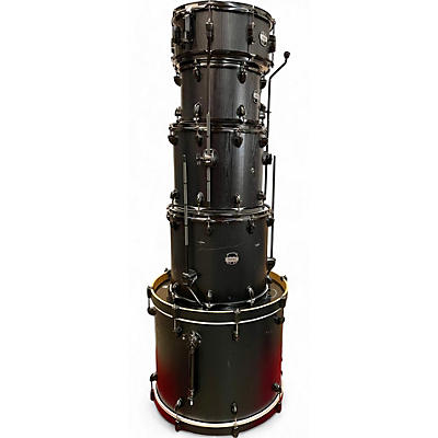 Used Mapex 5 Piece Mars Matte Black Drum Kit