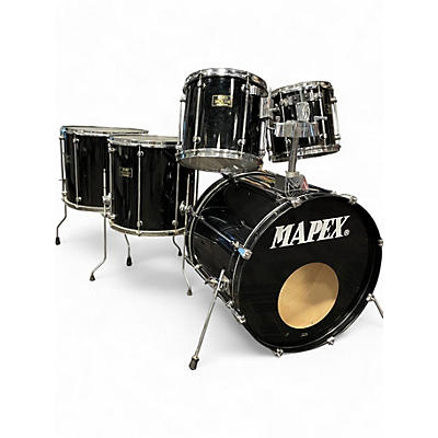 Used Mapex 5 Piece Mars Pro Series Black Drum Kit