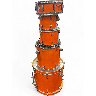 Used Mapex 5 Piece Meridian Birch Orange Drum Kit
