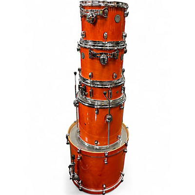 Used Mapex 5 Piece Meridian Birch orange birch Drum Kit
