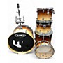 Used Mapex 5 Piece Meridian Caramel Burst Drum Kit Caramel Burst