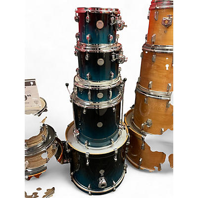 Used Mapex 5 Piece Meridian Teal Burst Drum Kit