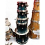 Used Mapex 5 Piece Meridian Teal Burst Drum Kit Teal Burst